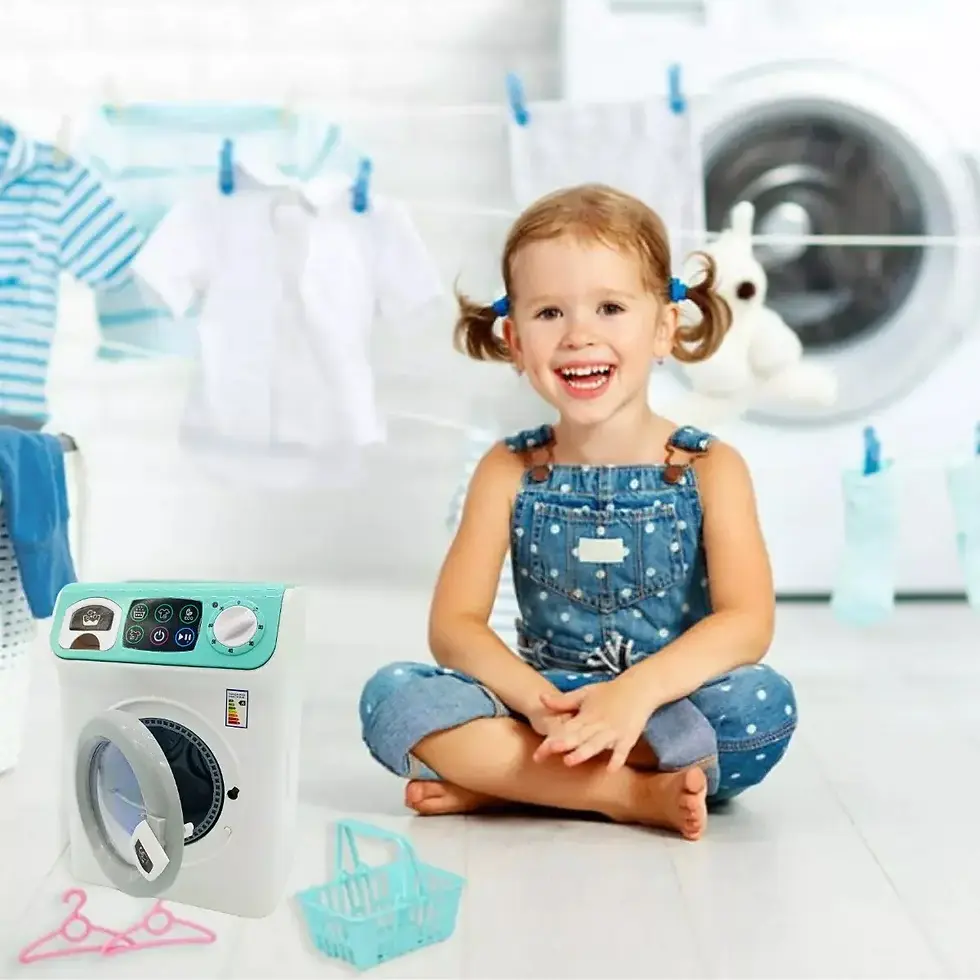 Miniatura: Lavadora de Juguete Infantil con Luz Sonido y Movimiento MY HOME
