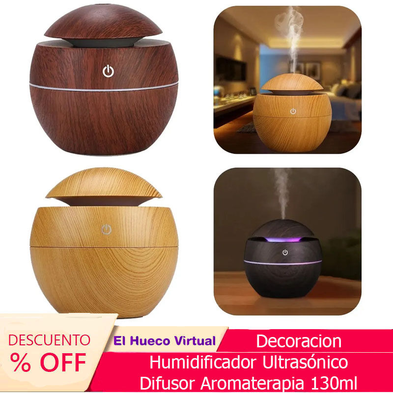 Miniatura: Humidificador Ultrasónico Difusor Aromaterapia 130ml