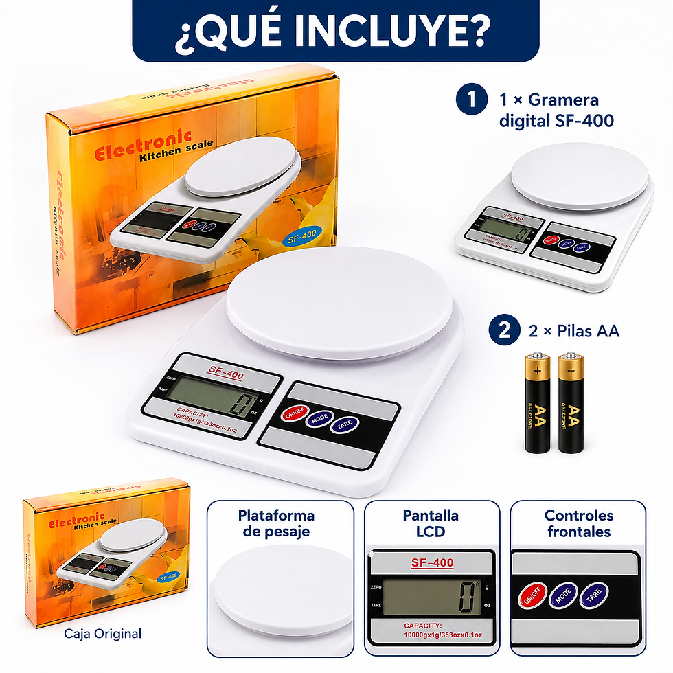 Miniatura: Balanza Gramera Digital de Cocina SF-400