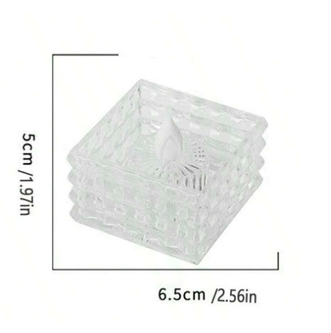 Miniatura: 6 Vela LED Acrilica Cuadrada Decoracion Fiestas Eventos Bodas 5 X 6.5 cms