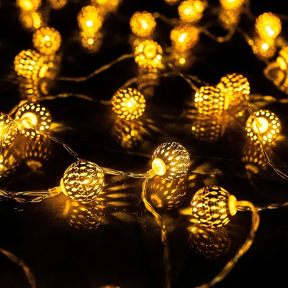 Miniatura: Guirnalda De Luces X 30 LED Bola Marroquies 8 Metros