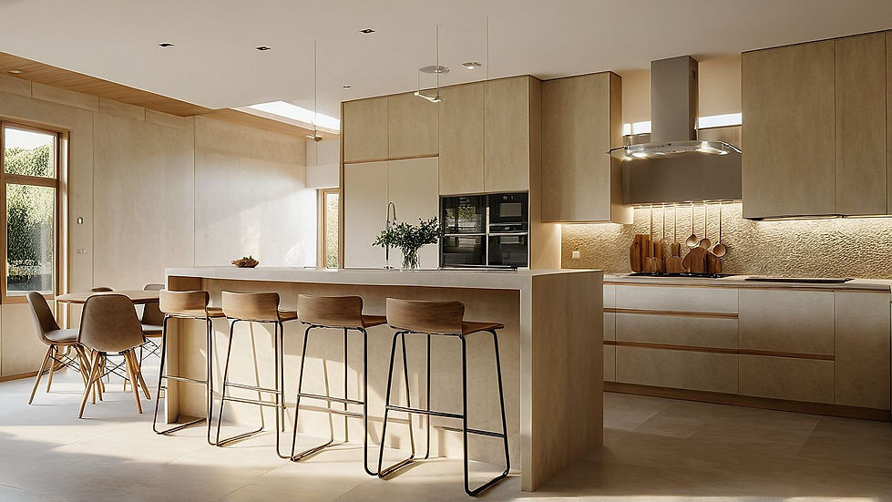 new kitchen dining reinforces contemporary design