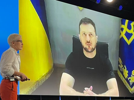 Xenia Wickett & President Zelensky