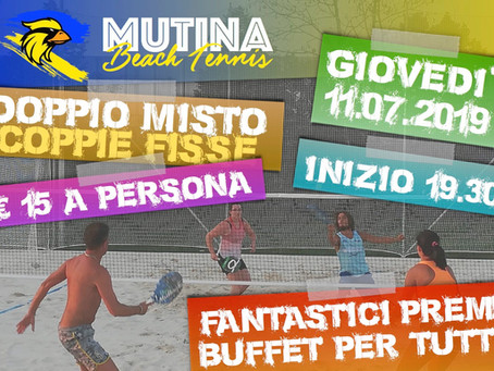 Torneo Beach Tennis - Doppio Misto COPPIE FISSE