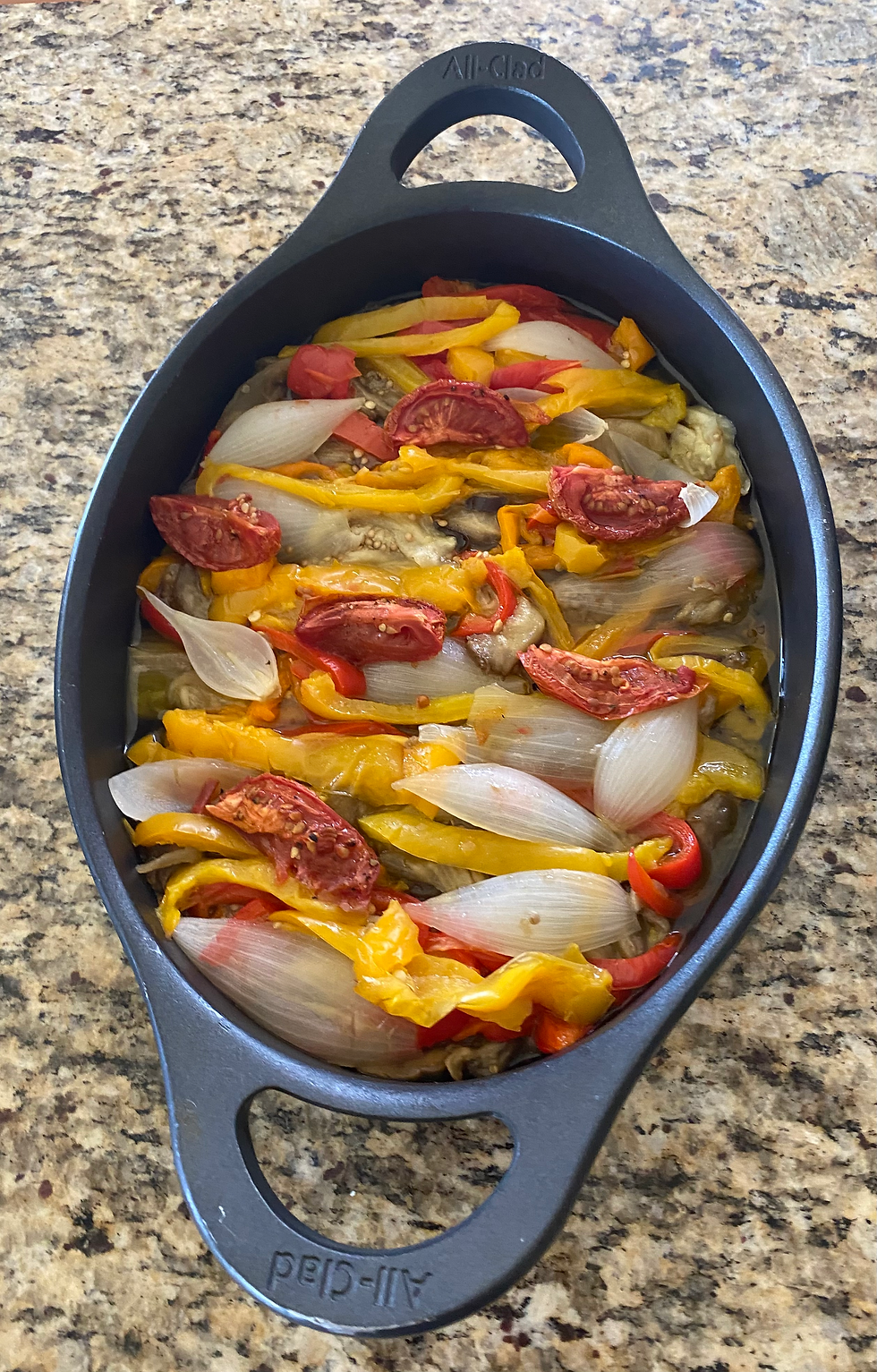 Roasted Veggies, Onion and Tomato Catalan