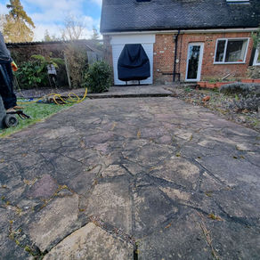Crazy paved patio refurbishment