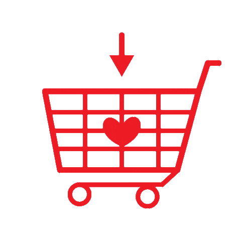 shoppingcart with heart