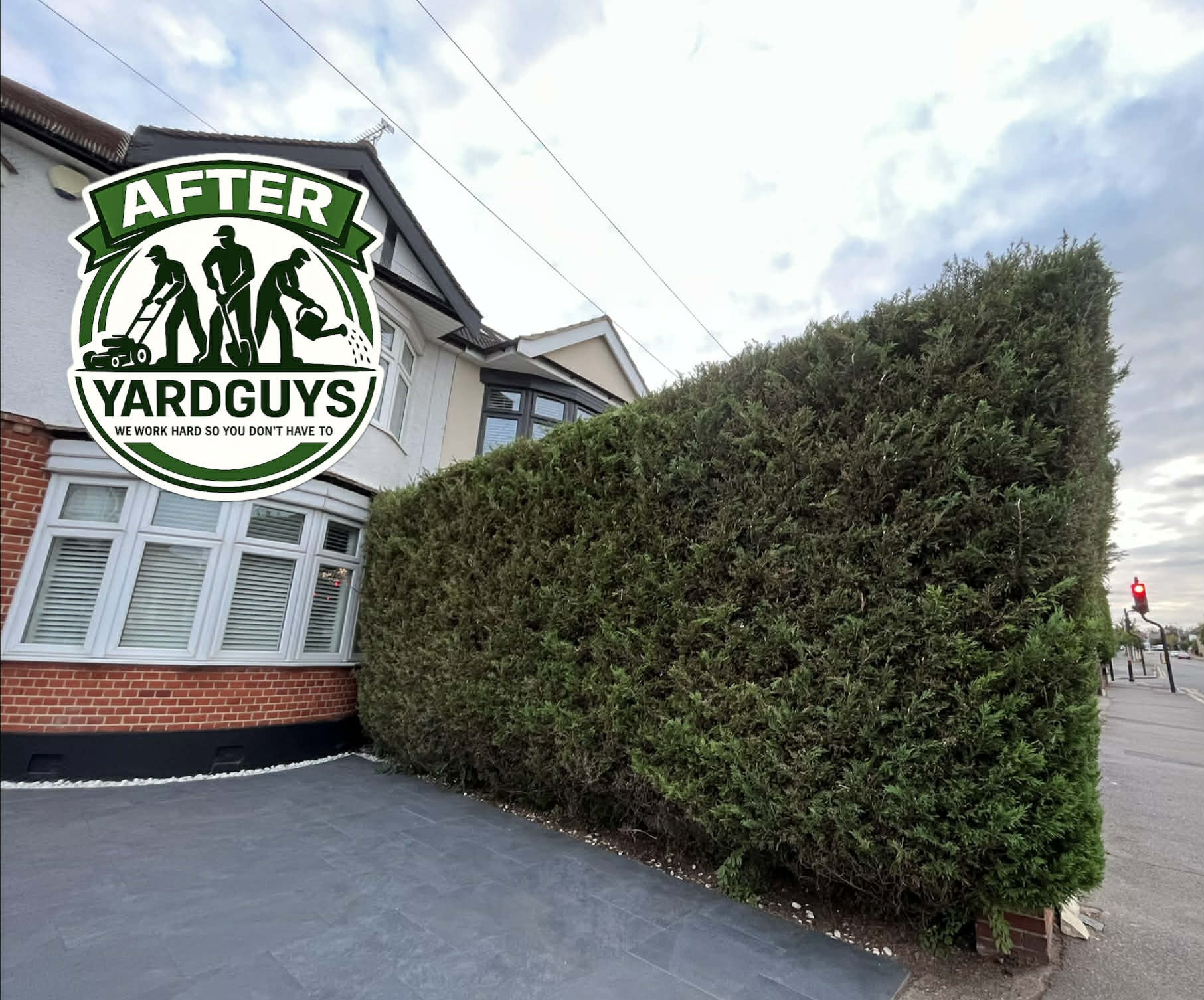 YardGuys team at work in an Essex garden