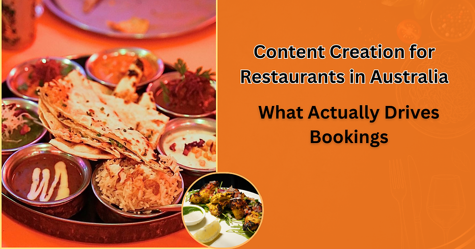 Content creation for restaurants in Australia — food video and reels for Melbourne venue