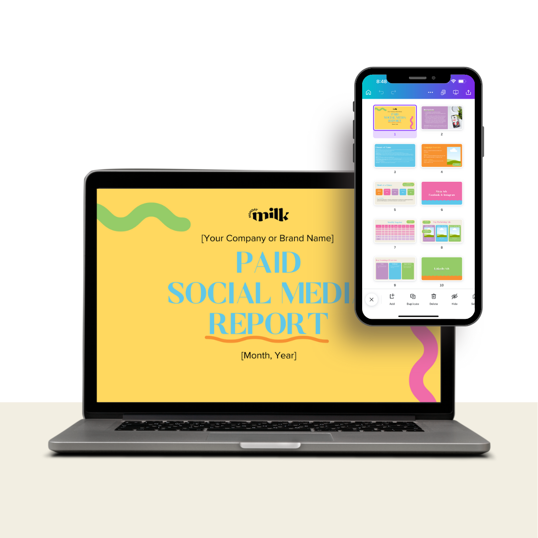 Paid Social Media Reporting Template