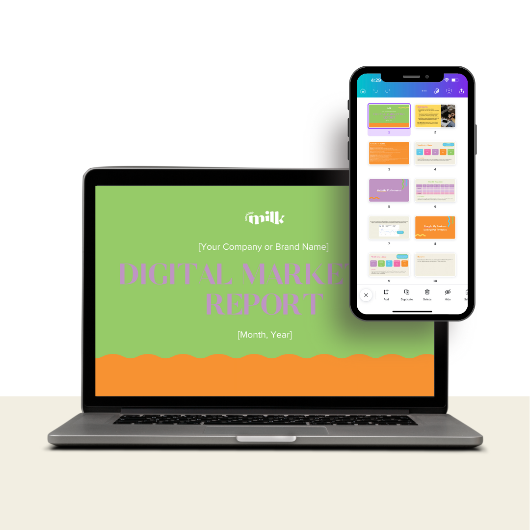 Digital Marketing Reporting Template