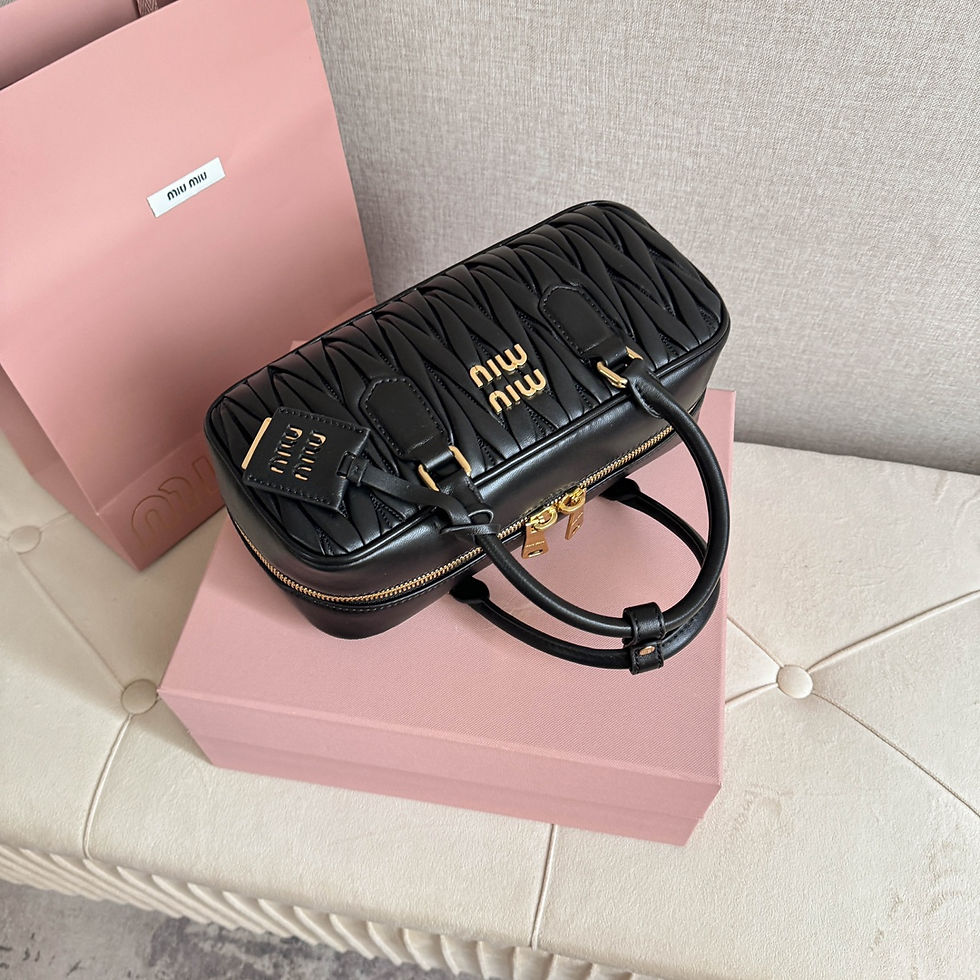 섬네일: [MIUMIU] 미우미우 카미오 아르카디 레더백 블랙 5BB148