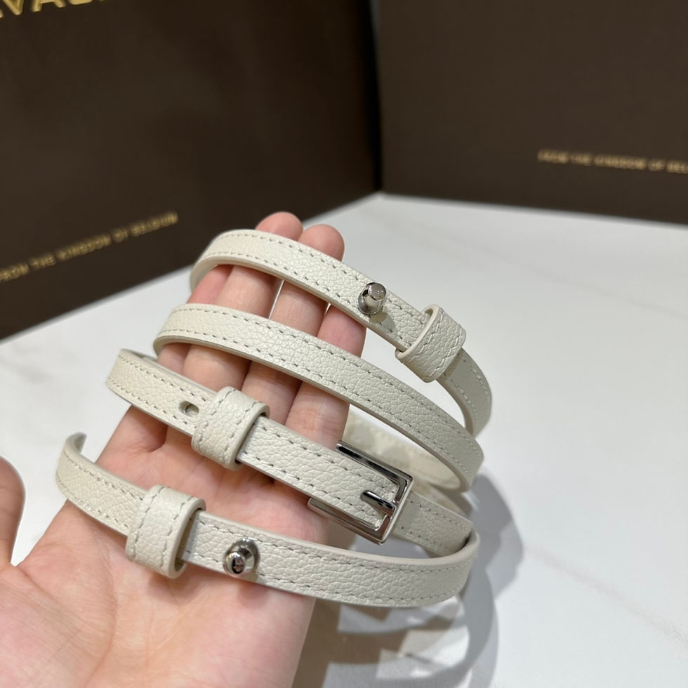섬네일: [Delvaux] 델보 2023 템피트 크러시 레더 토트 숄더백(크림)