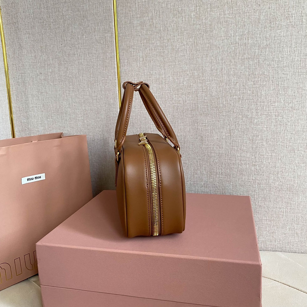 섬네일: [MIUMIU] 미우미우 아르카디 레더백 브라운 5BB148