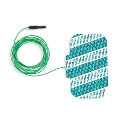 Disposable 2” x 4” Ground Plate Adhesive Electrode with Lead Wire Attached, 59”