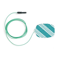 Disposable Ground Plate Adhesive Electrode with Lead Wire Attached, 36” cable le