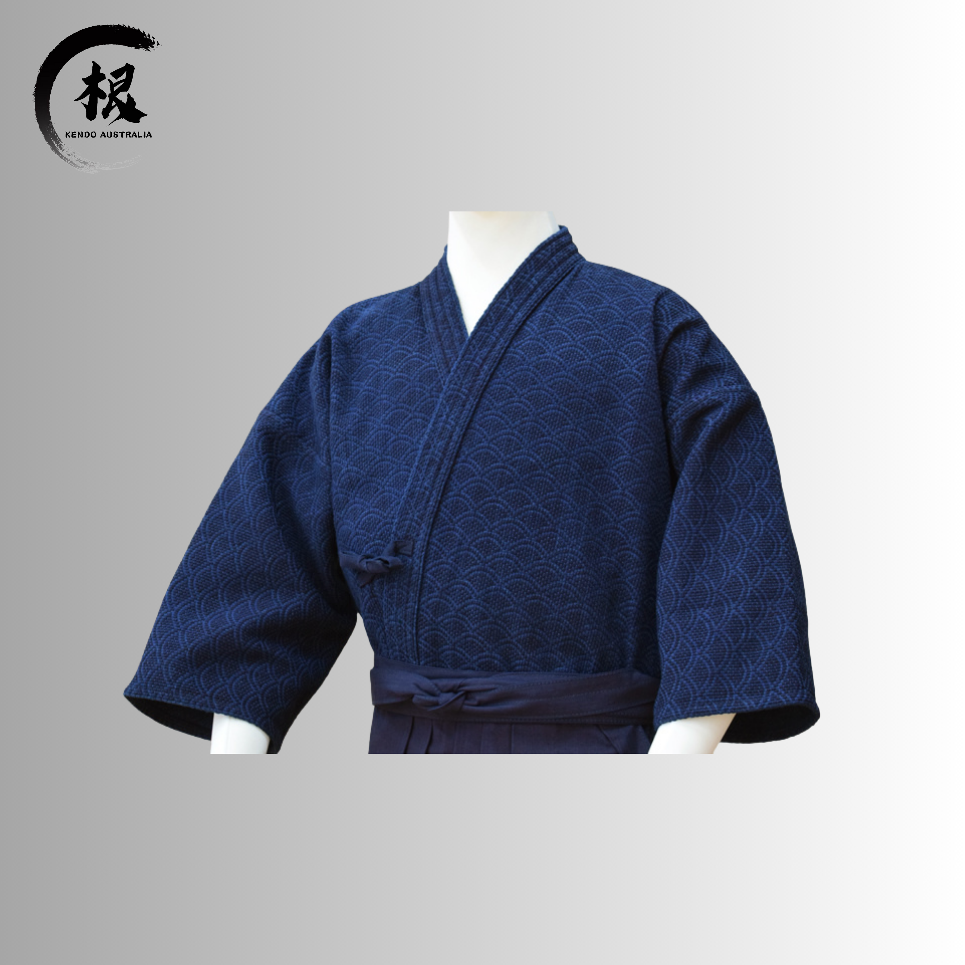 Bushuichi Keiko Seigaiha single layer kendo uniform Asagi