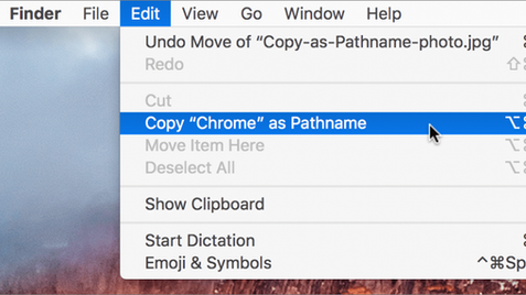 Use Copy as Pathname to Help Someone Find a File on the Mac