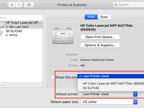 Here’s How to Set a Default Printer on the Mac
