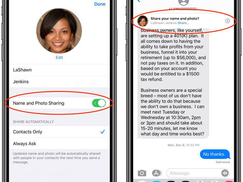 Set Your Preferred Name and Photo for Messages in iOS 13