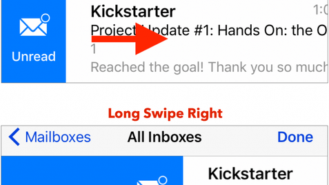 Swipe Your Email Cares Away in Mail