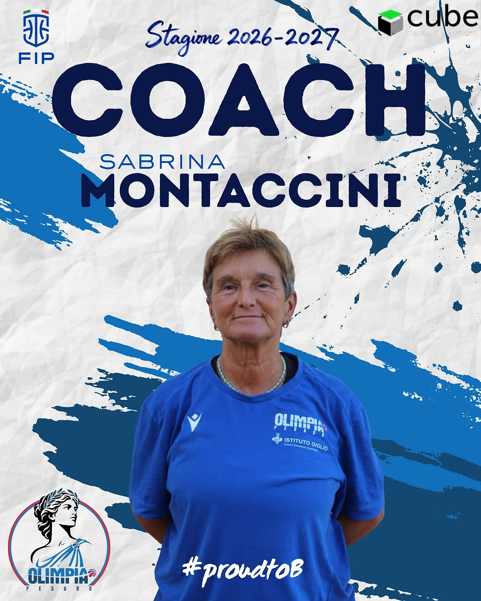 Sabrina Montaccini confermata nel settore giovanile