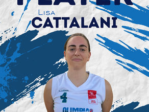 Lisa Cattalani confermata per il secondo anno consecutivo in prima squadra