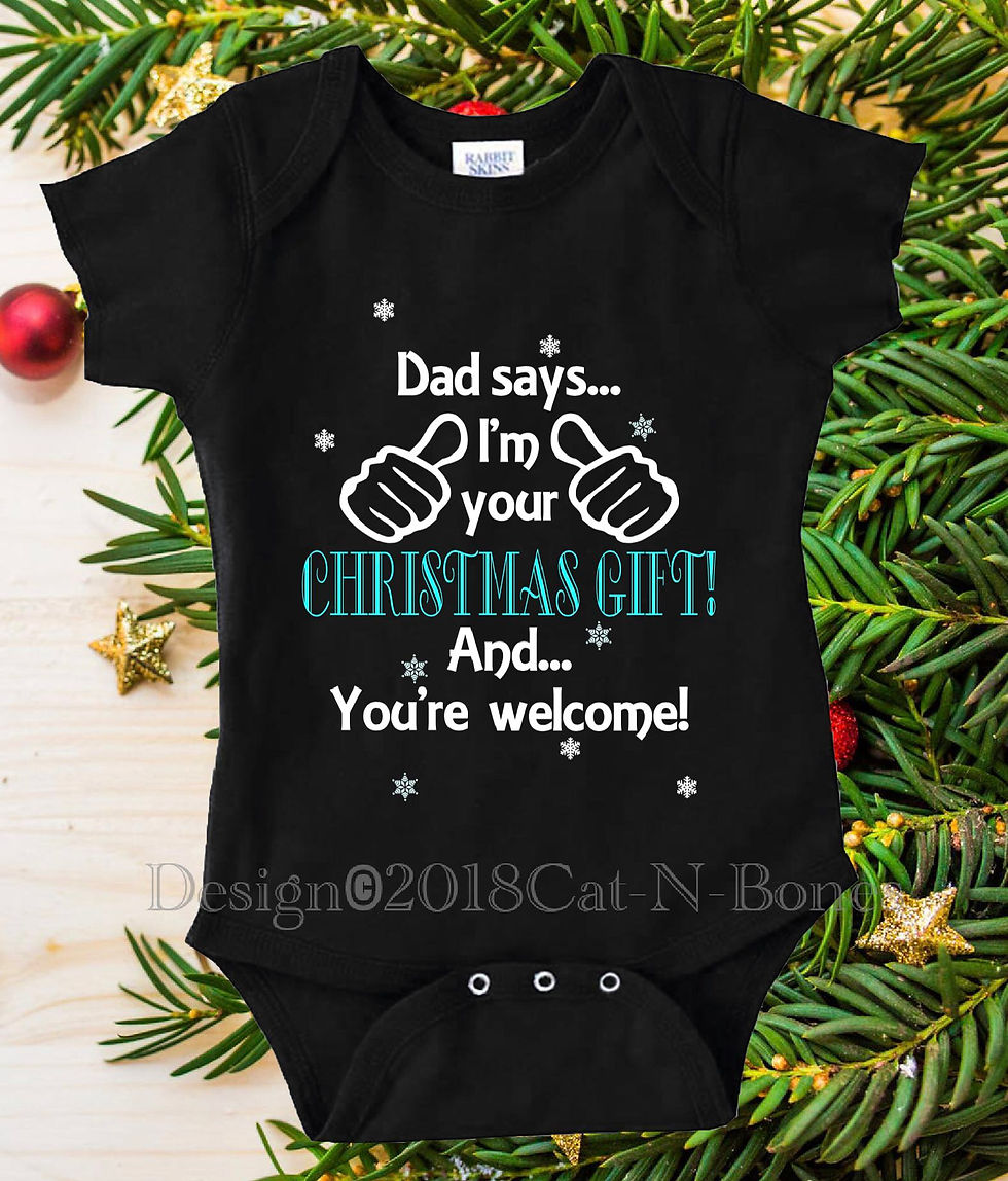 Christmas Gift for Husband, Christmas Baby Bodysuit, Christmas Gift from Baby