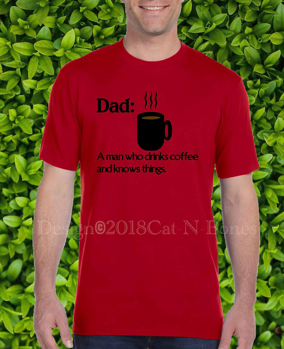 Thumbnail: Gifts for Father: Dad A Man Who Drinks Coffee and Knows Things, Gift for Dads
