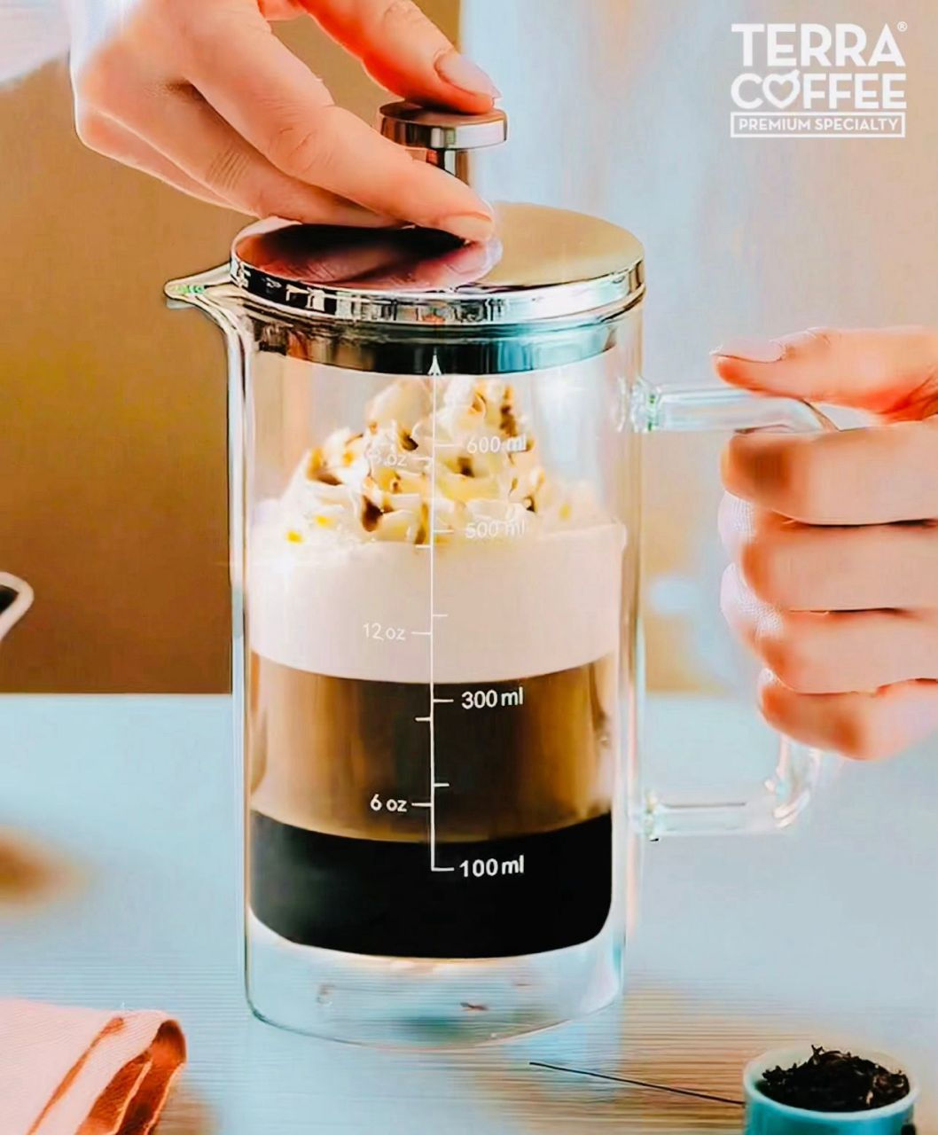 PRENSA FRANCESA DOBLE PARED 600 ML