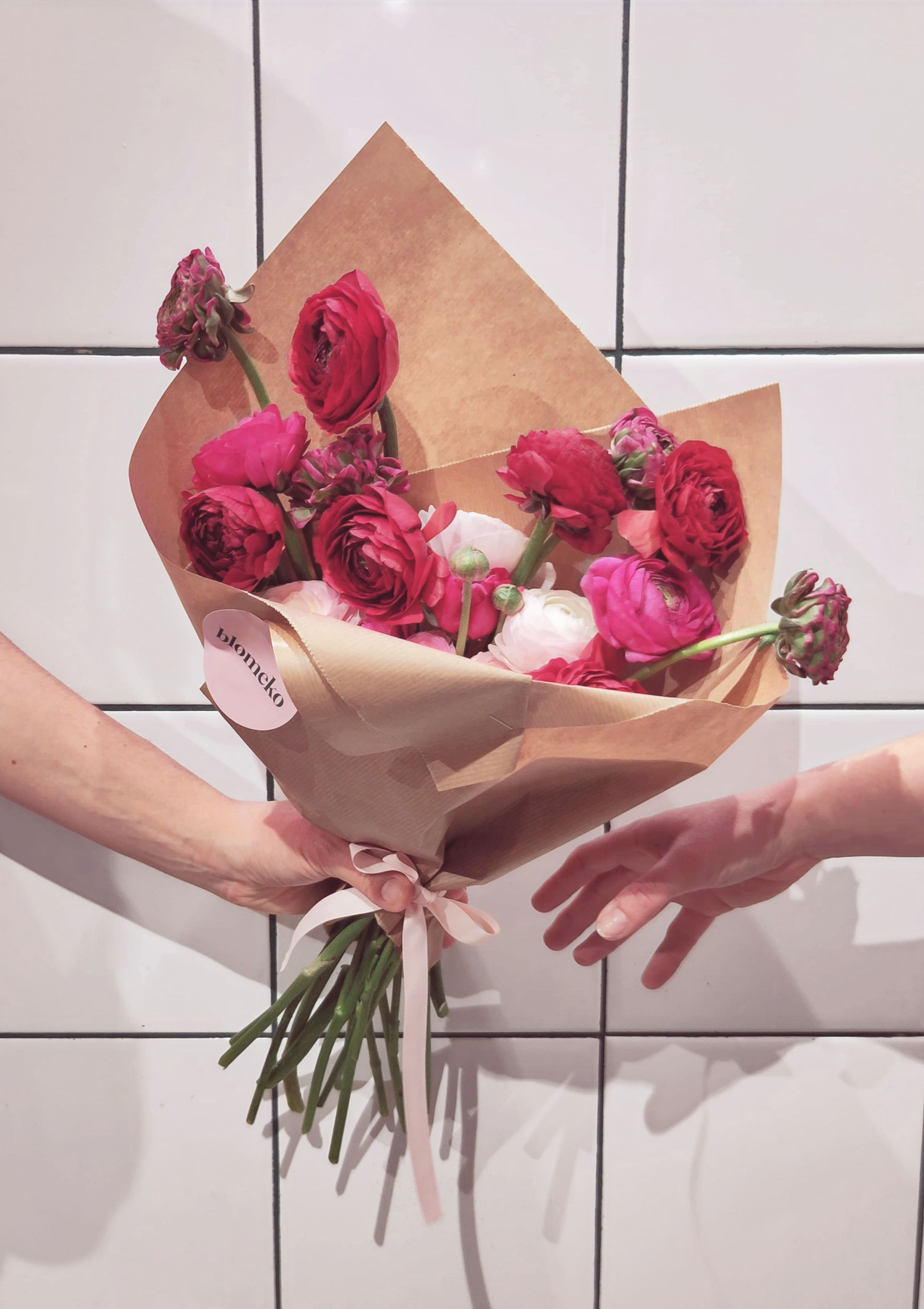 Bouquet de fleurs fraîches Saint Valentin