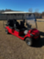 2022 Pilot Car Golf Cart for Sale Red 4+2 S2526 160 AH Lithium Battery
