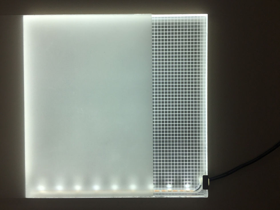 luminescent panel, LED light panel, lantern slide viewer, backlight for slides