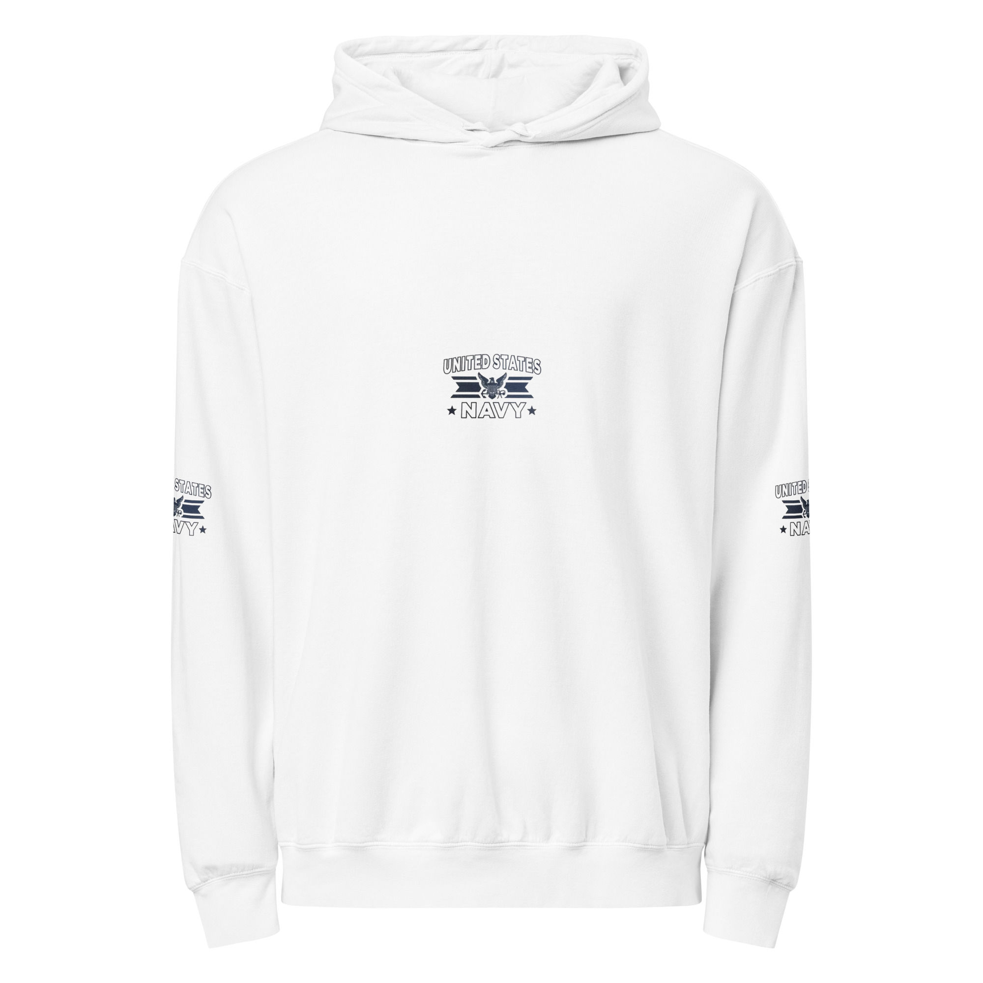 USA Navy Unisex garment-dyed lightweight hoodie