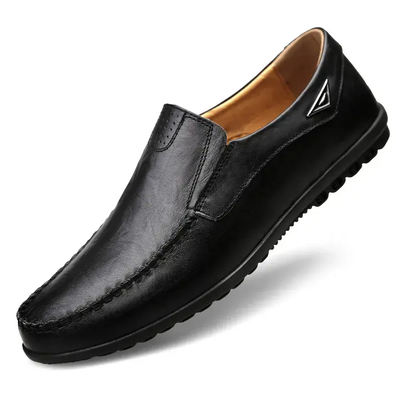 Genuine Leather Men Casual Shoes Luxury Brand 2023 Mens Loafers