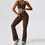Thumbnail: Shockproof Workout  Suit Running Quick Dry Tight Yoga  Female Gym Workout Sets