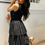 Thumbnail: Audrey Black Ruffle Dress