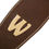 サムネイル： Warwick Teambuilt Genuine Leather Bass Strap - Brown, Gold Embossing