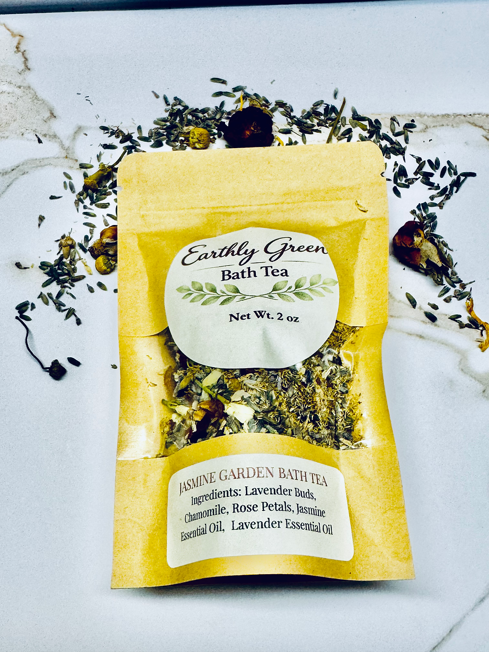 Thumbnail: Jasmine Garden Bath Tea — 2 oz Pouch (Floral & Romantic Collection)