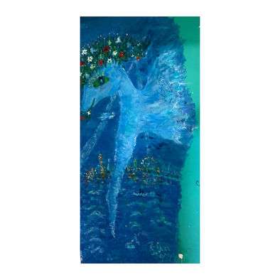 Wall painting. Ballerina horse 200x90 cm