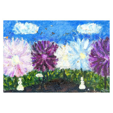 Summer walk. 45x35cm