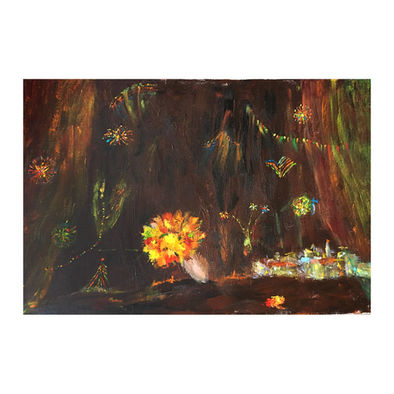 Firework. 40x35cm
