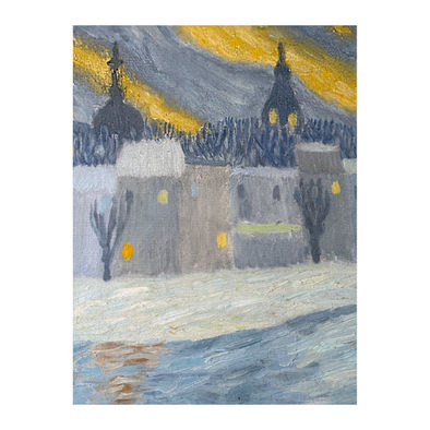 Winter landscape. Riga. 40x30 сm