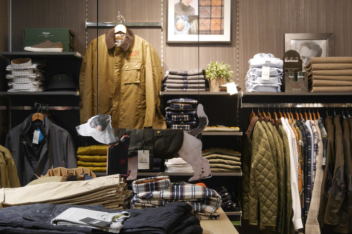 Rayon Barbour et Barbour Dogs chez Vogue à Bernay