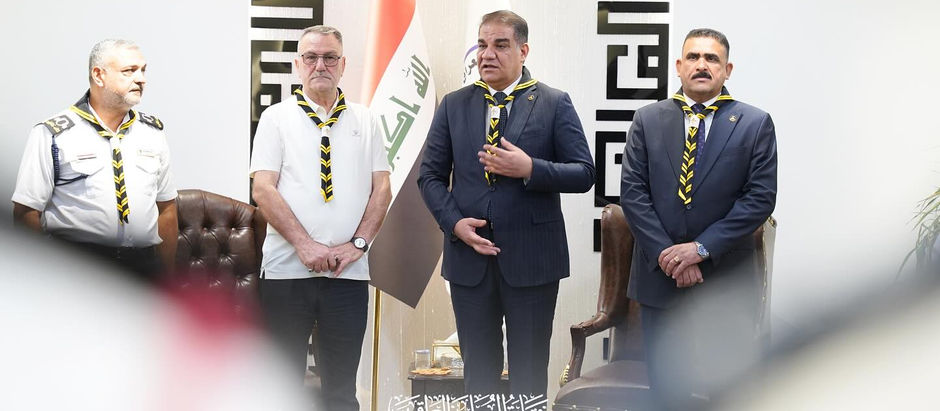 نقابة المعلمين تحتفي بيوم المنديل العالمي باستقبال الكشافة العراقية وتأكيد دعمها للمسيرة الكشفية