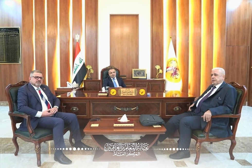 ▪️لجنة مركزية تزور محافظة صلاح الدين لإجراء الكشف الميداني للاراضي المخصصة لشريحة المعلمين▪️