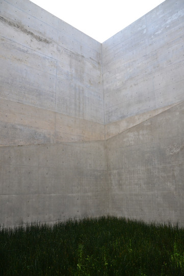 Béton végétal au Chichu Art Museum de Tadao Ando