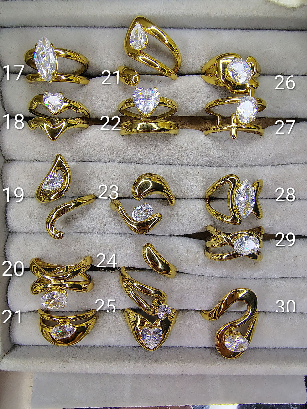 Thumbnail: Anti Tarnish Adjustable Rings 