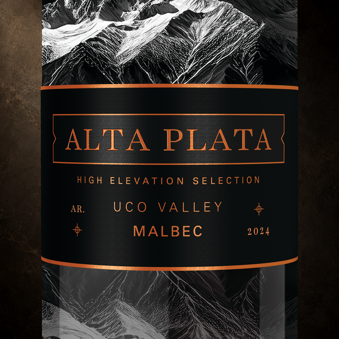 Alta Plata wine label
