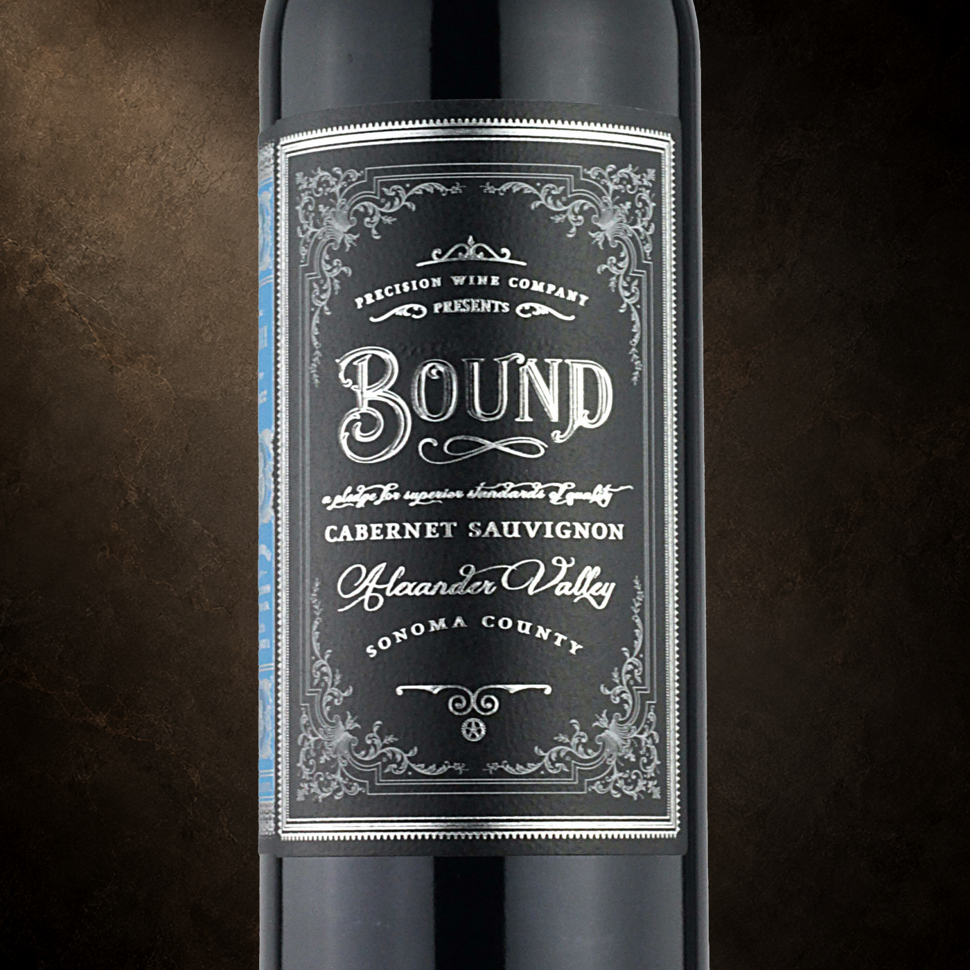 Bound wine label